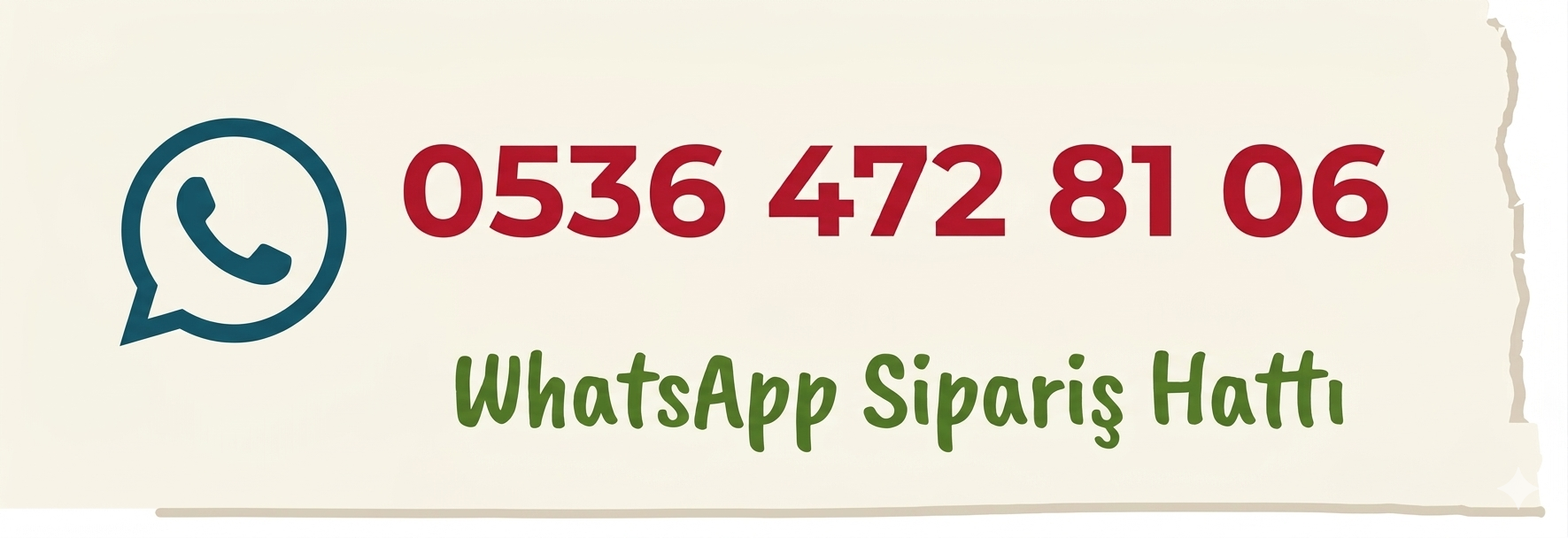 WhatsApp Sipariş Hattı