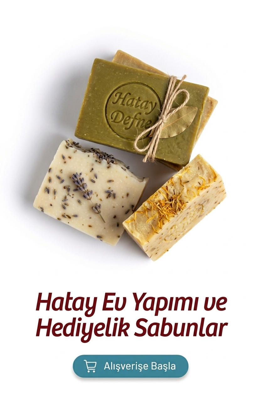 Hatay Defne Sabunu Ev Yapımı Doğal Zeytinyağlı ve Hediyelik Bitkisel Sabunlar