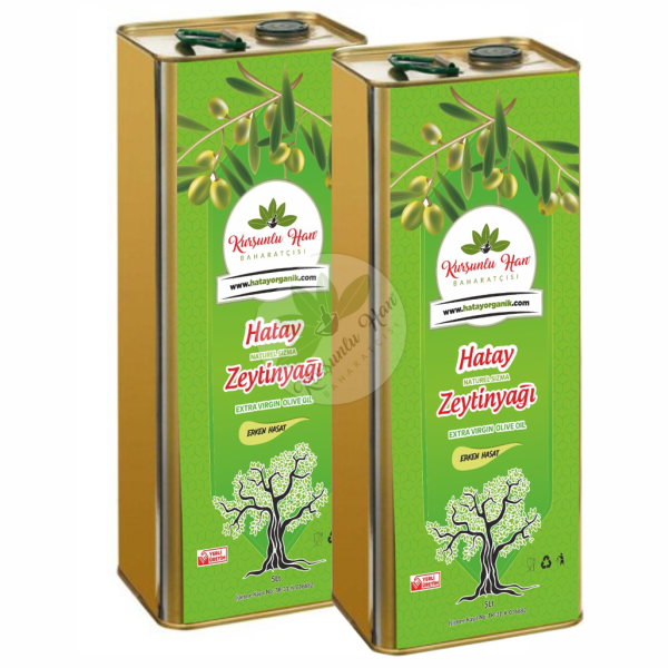 HATAY SOĞUK SIKIM SIZMA ZEYTİNYAĞI 2✖️5 LT YENİ MAHSÜL