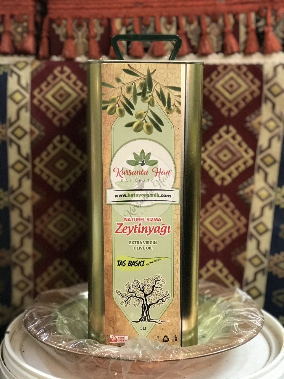 TAŞ BASKI ZEYTİNYAĞI Yeni Sezon (TENEKE) 5 LT