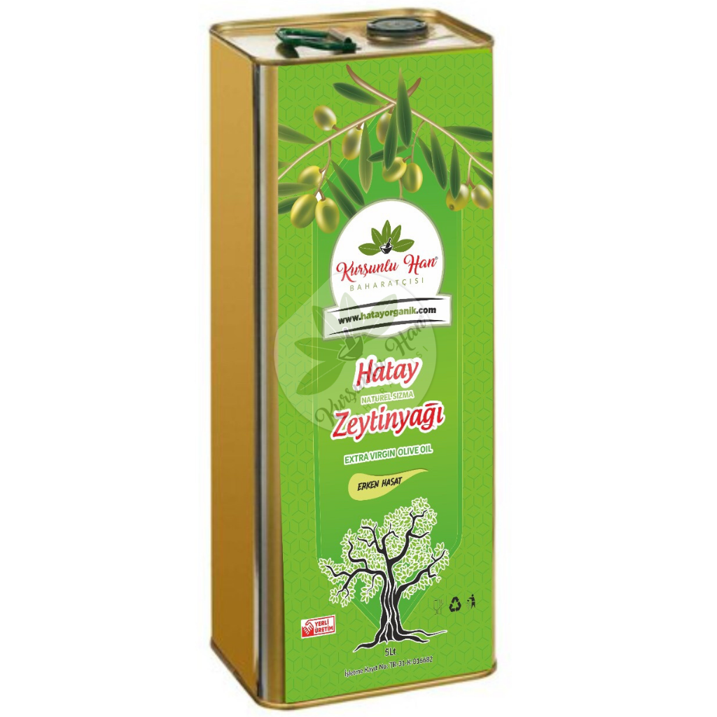 HATAY SOĞUK SIKIM SIZMA ZEYTİNYAĞI 5 LT YENİ MAHSÜL